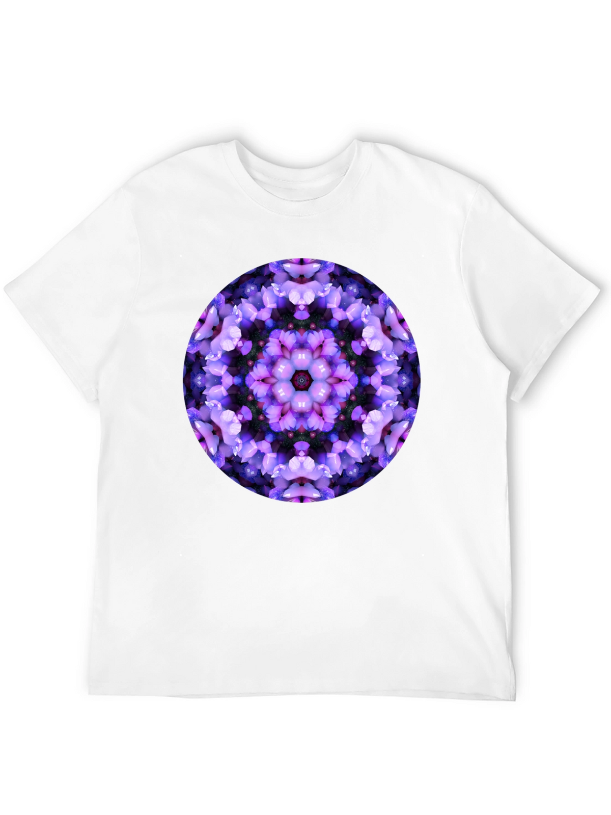 Floral Mandala Graphic Black T-Shirt