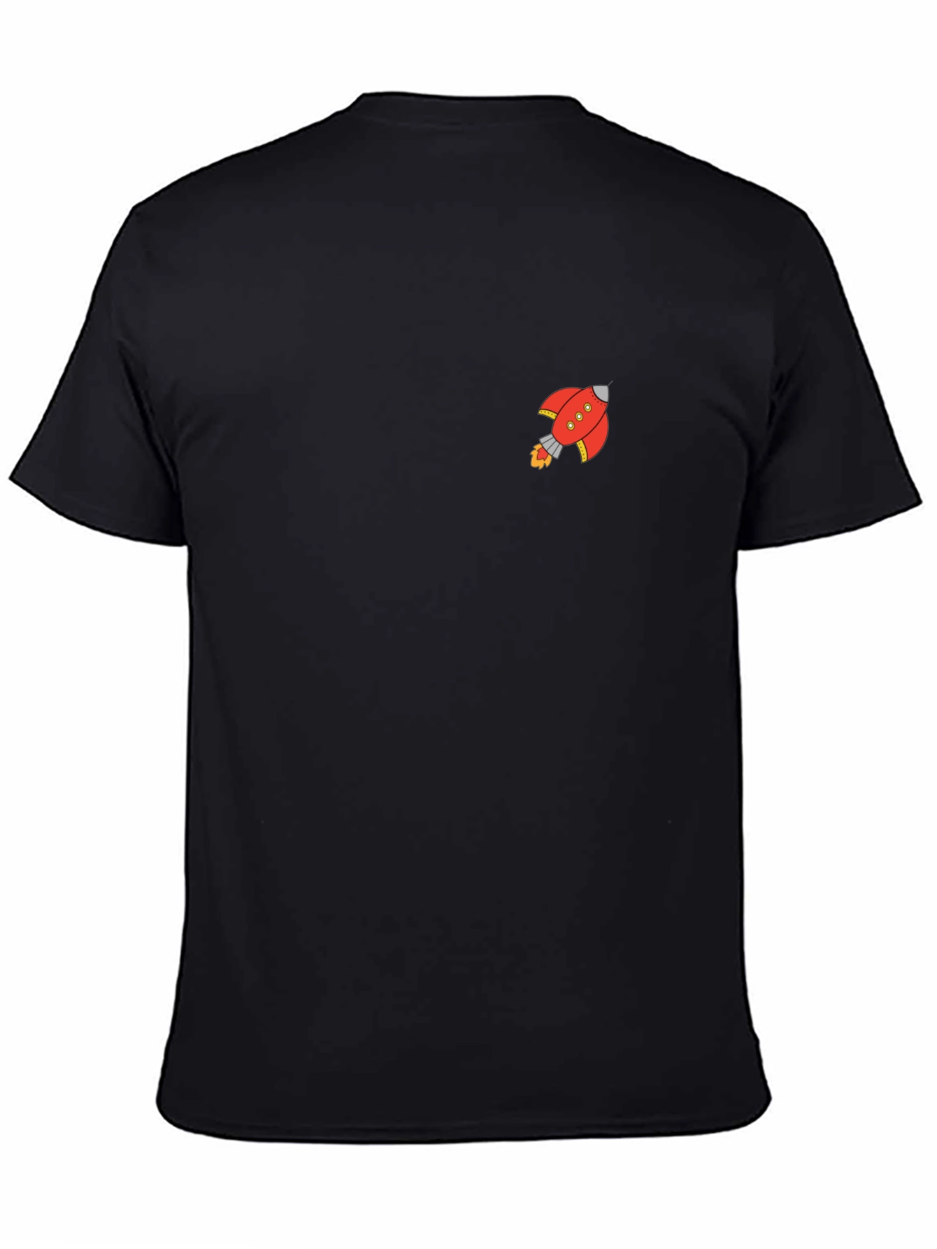 Rocket Graphic Black T-Shirt