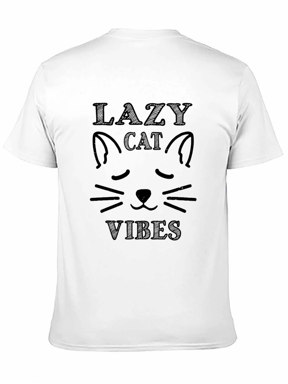 Lazy Cat Vibes T-Shirt - Relaxed Fit