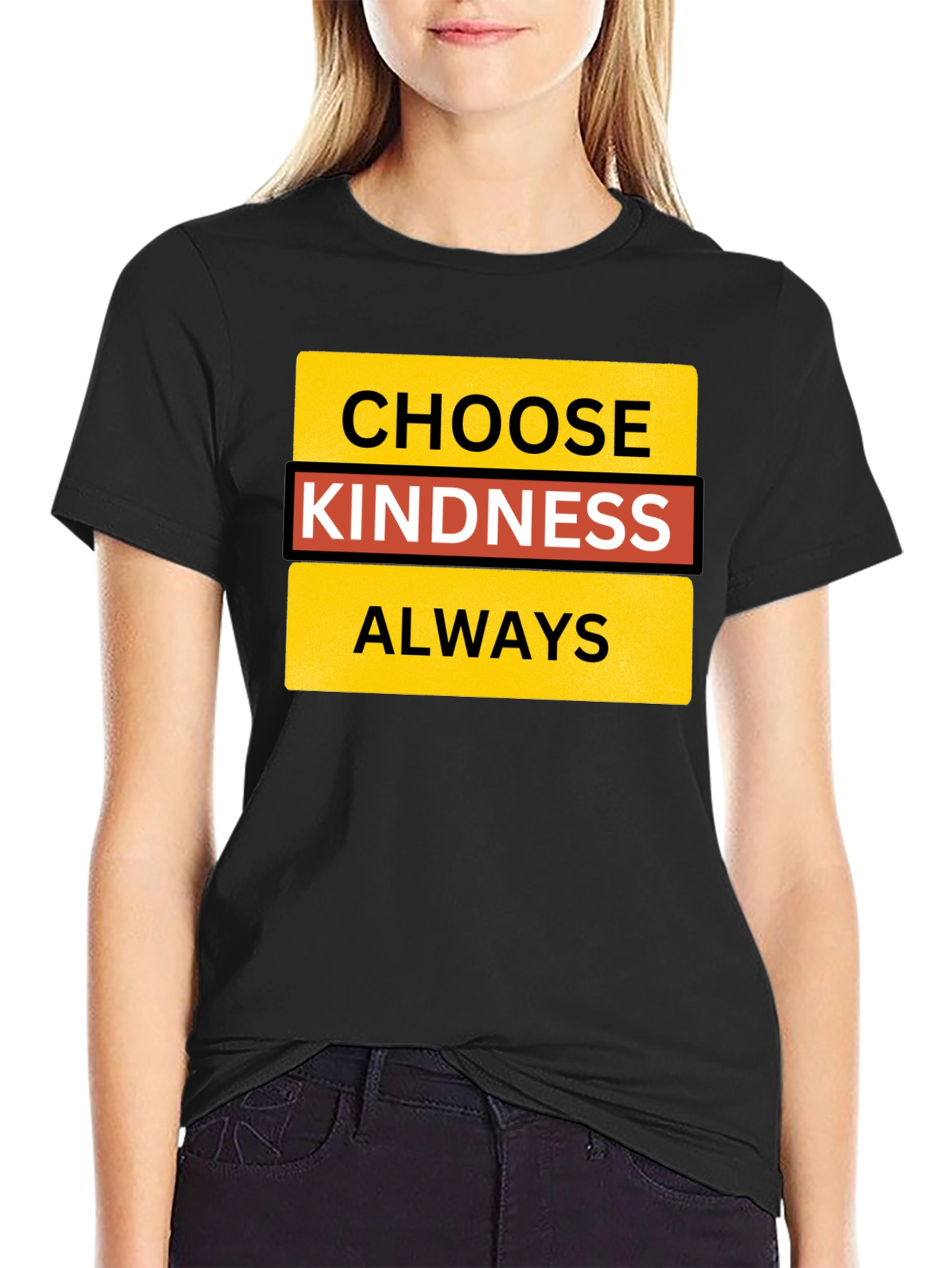 Choose Kindness Always Black T-Shirt