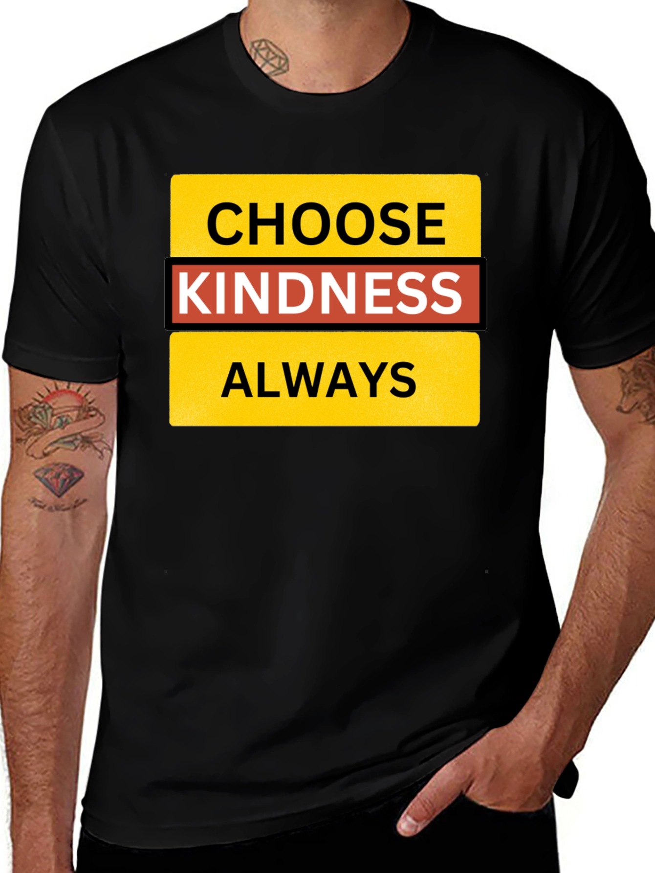 Choose Kindness Always Black T-Shirt