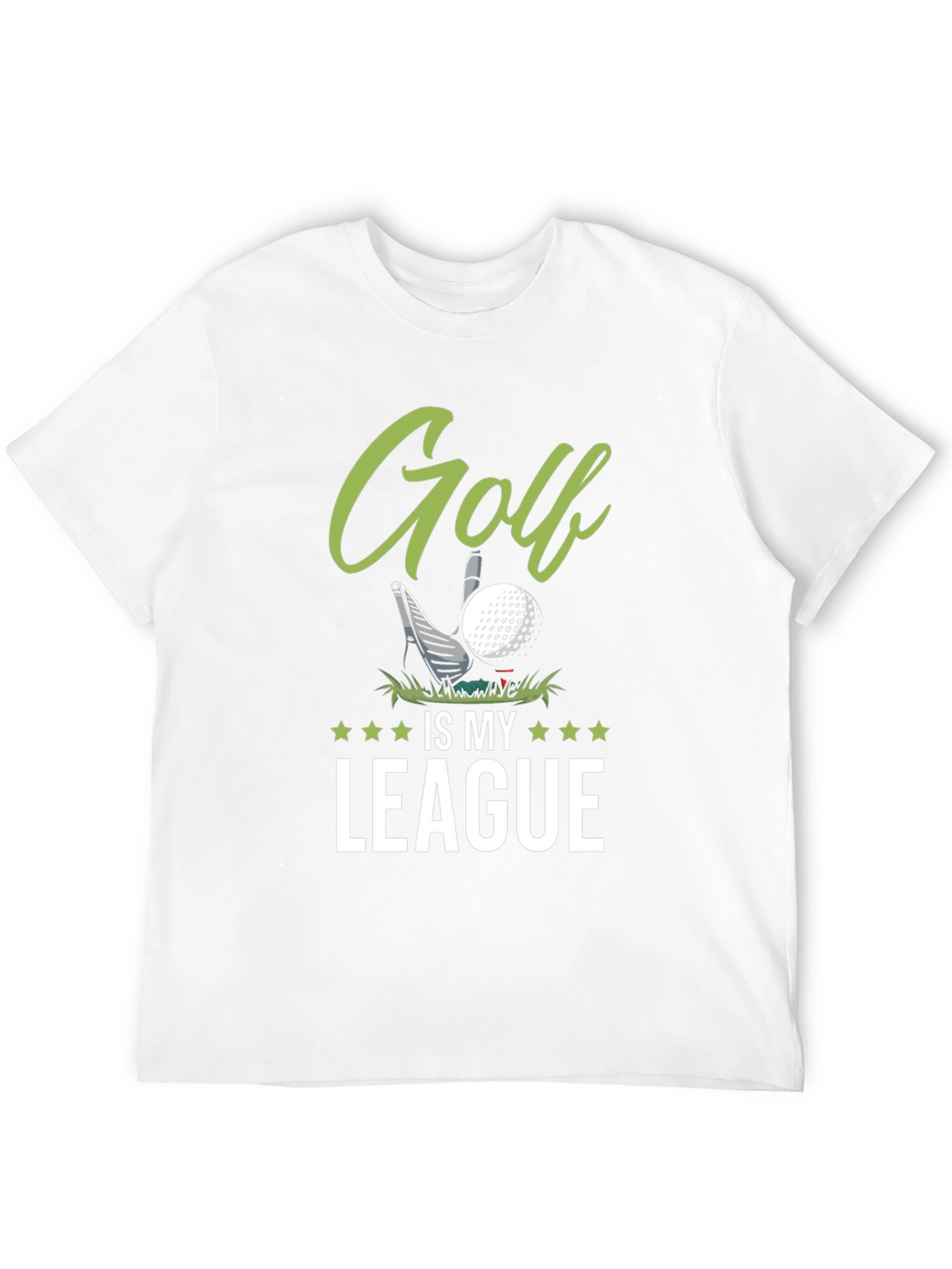 Golf Is My League Black Graphic Tee