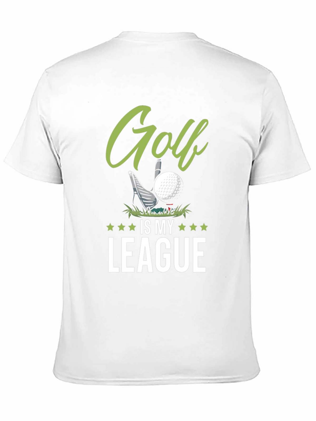 Golf Is My League Black Graphic Tee
