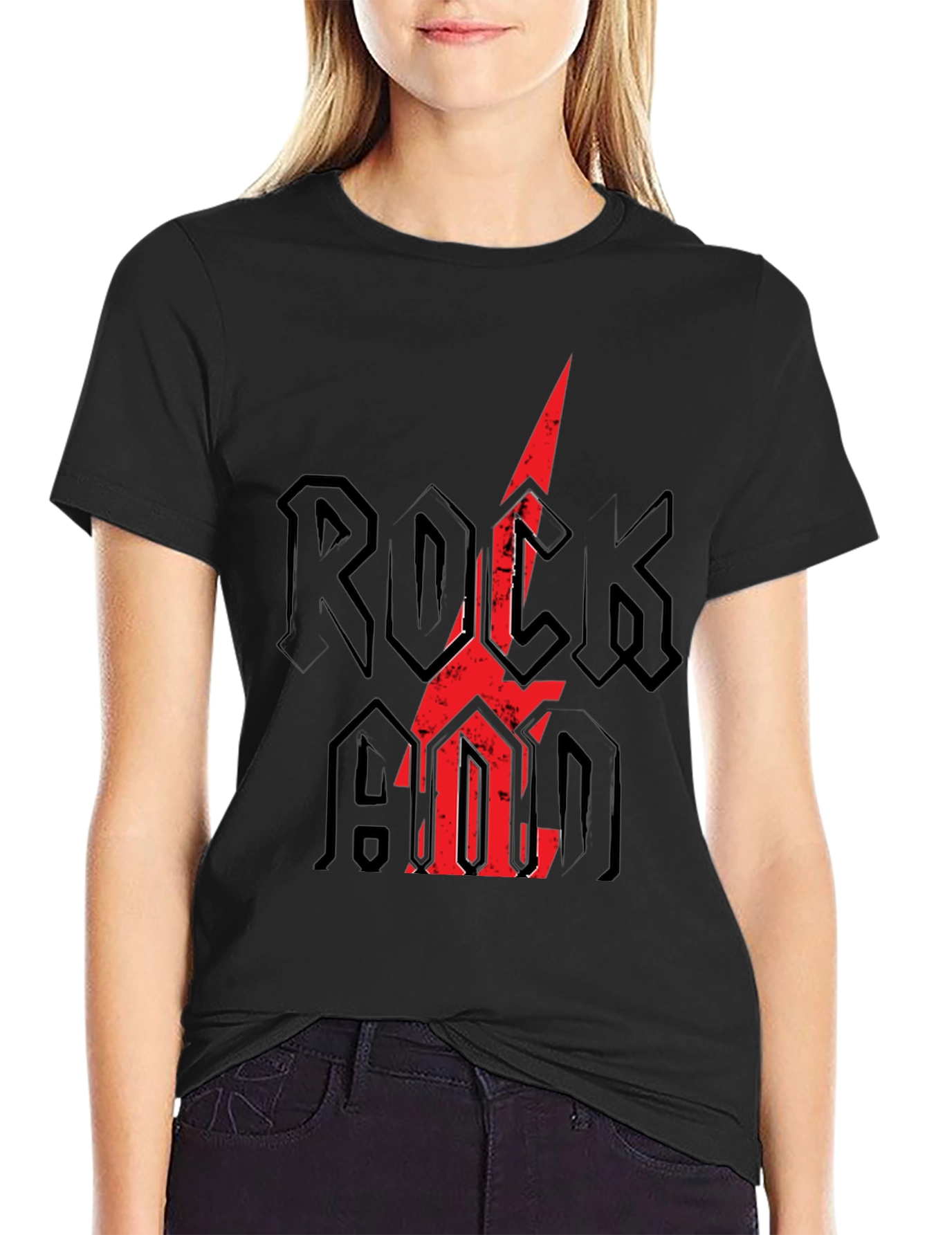Rock and Roll T-Shirt - Mens Black Graphic Tee