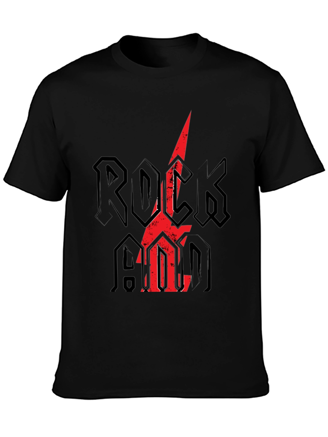 Rock and Roll T-Shirt - Mens Black Graphic Tee