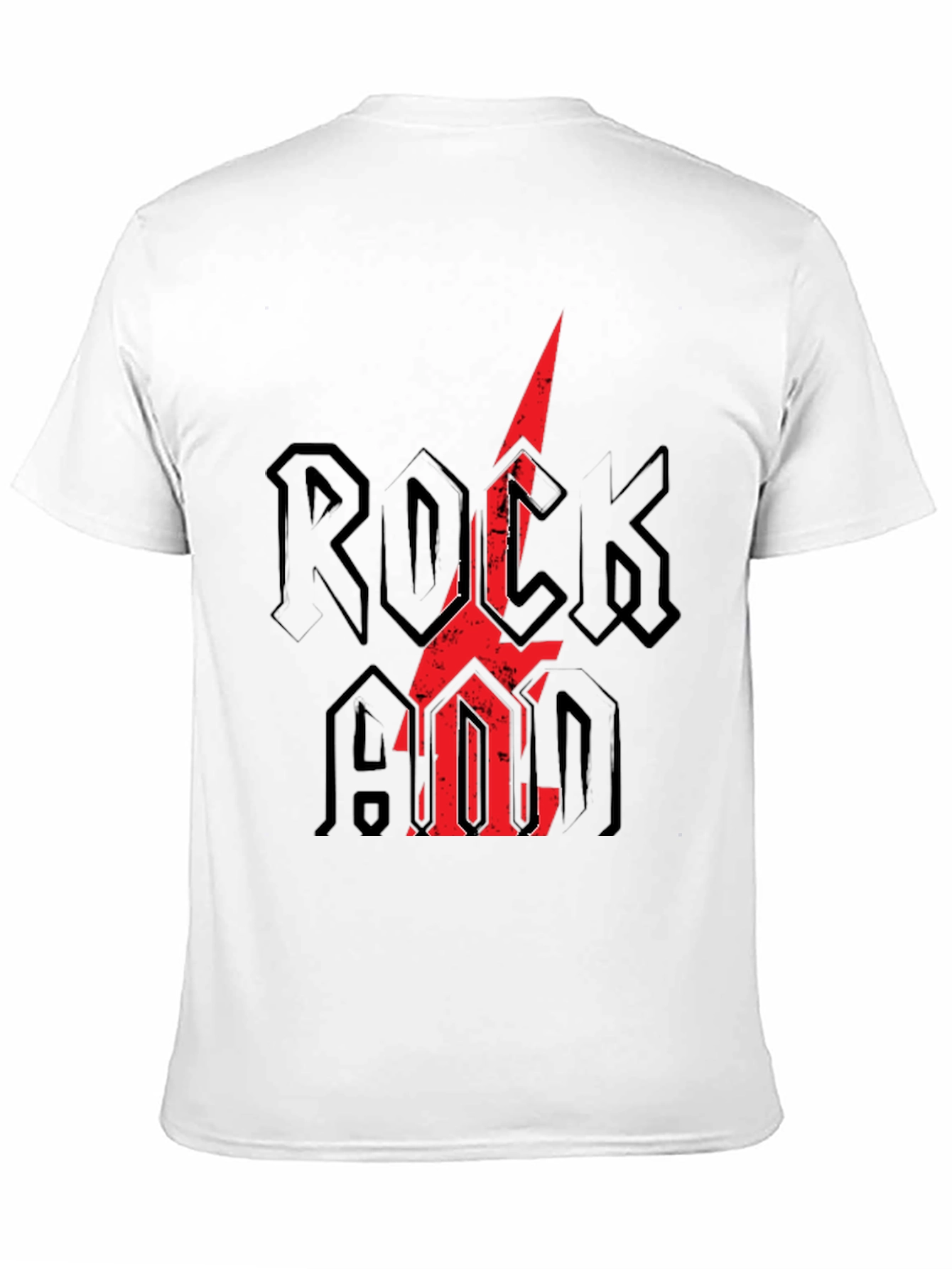 Rock and Roll T-Shirt - Mens Black Graphic Tee