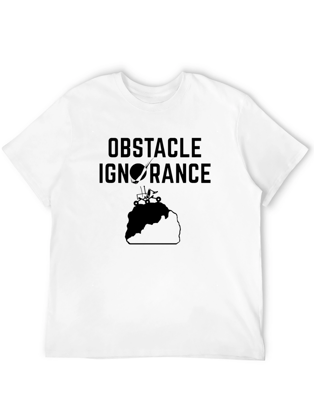 Obstacle Ignorance Black Graphic Tee