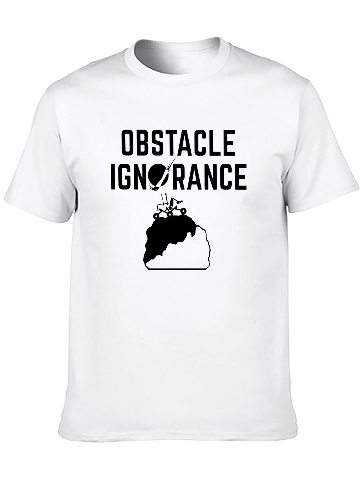 Obstacle Ignorance Black Graphic Tee