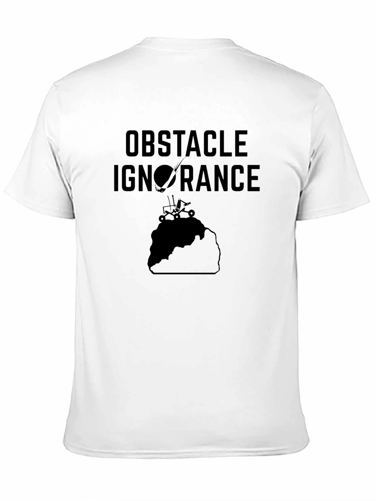 Obstacle Ignorance Black Graphic Tee