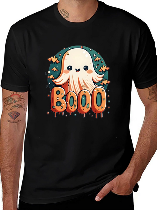 Cute Ghost BOOO Graphic Tee - Halloween