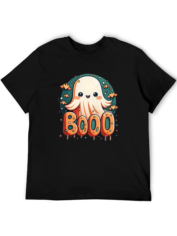 Cute Ghost BOOO Graphic Tee - Halloween