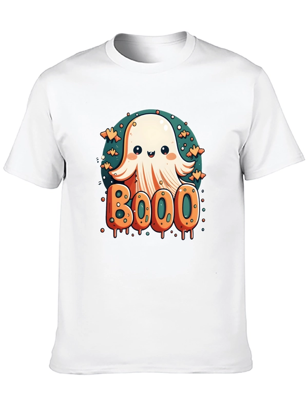 Cute Ghost BOOO Graphic Tee - Halloween