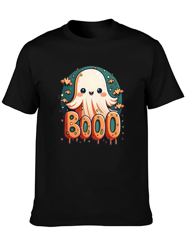 Cute Ghost BOOO Graphic Tee - Halloween