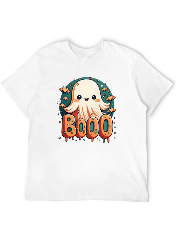 Cute Ghost BOOO Graphic Tee - Halloween