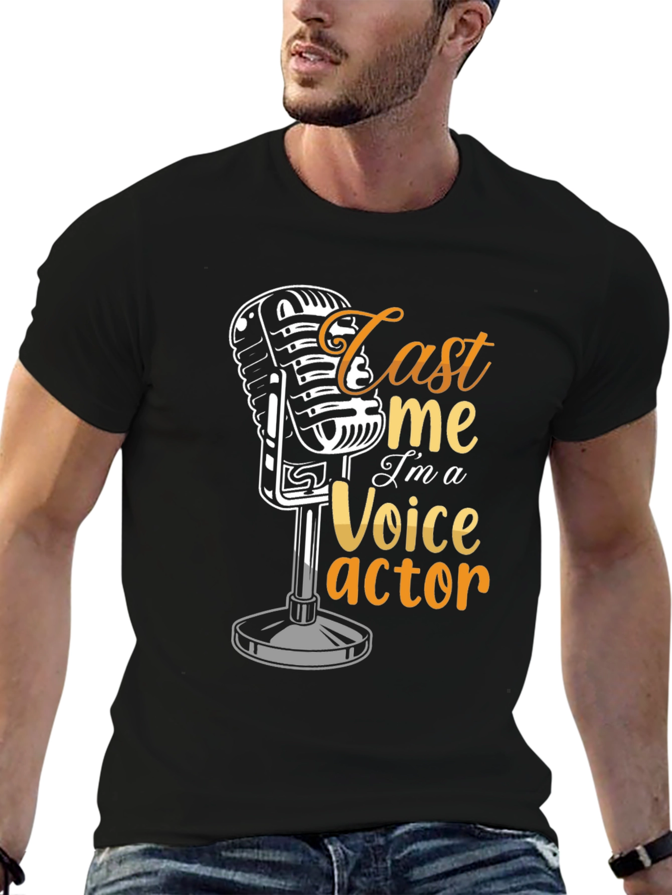 Cast Me Voice Actor Graphic T-Shirt
