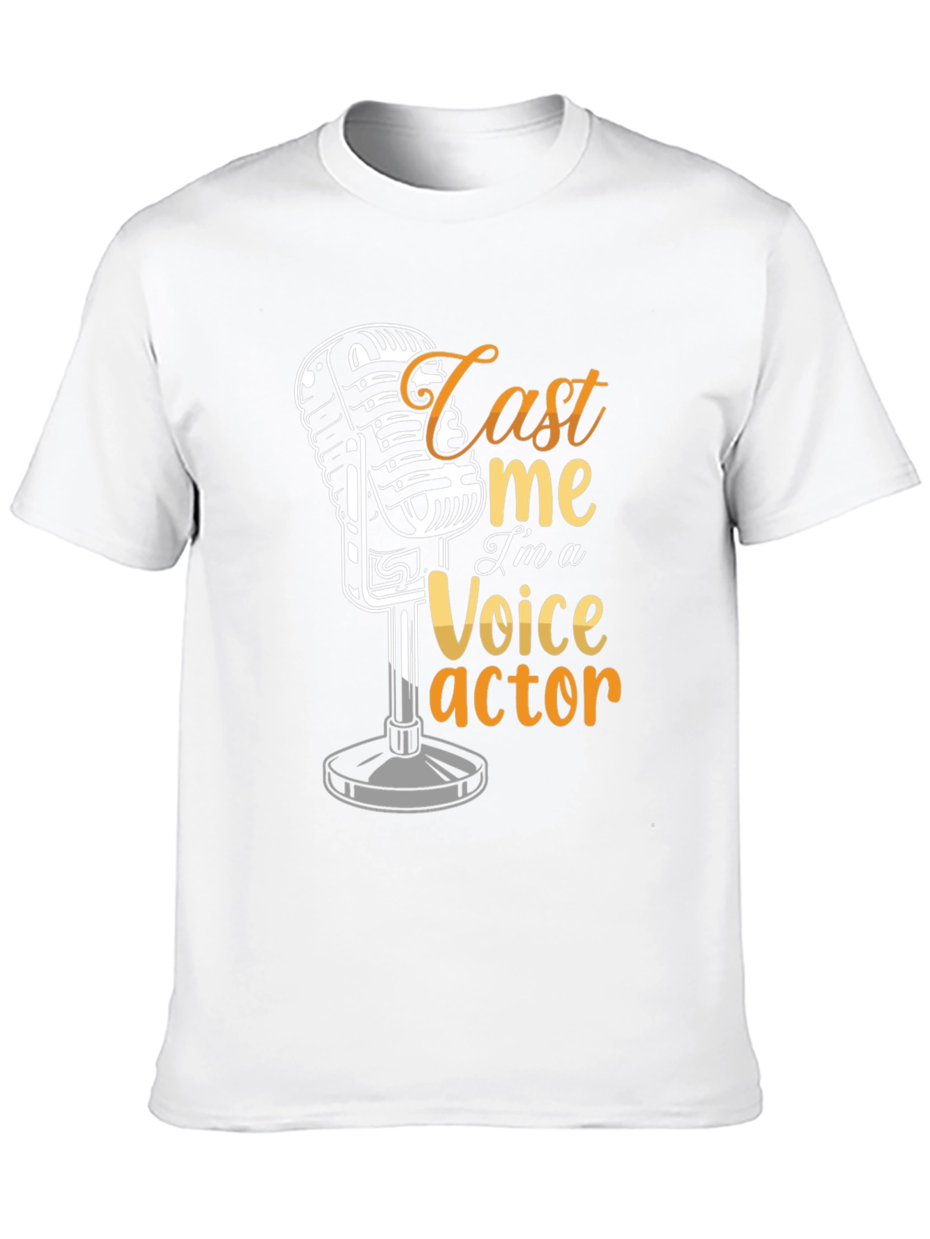 Cast Me Voice Actor Graphic T-Shirt