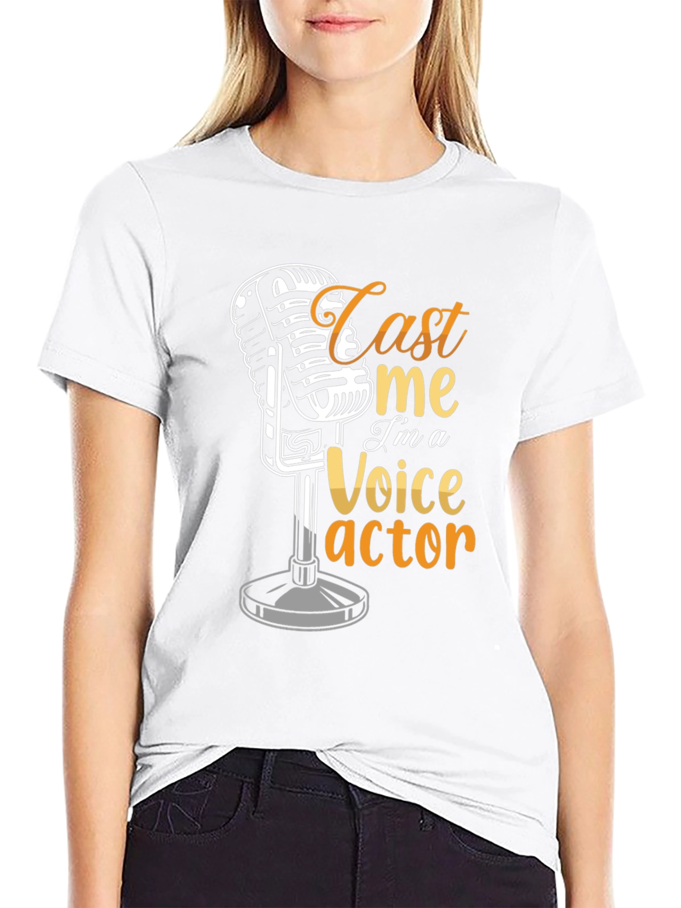 Cast Me Voice Actor Graphic T-Shirt