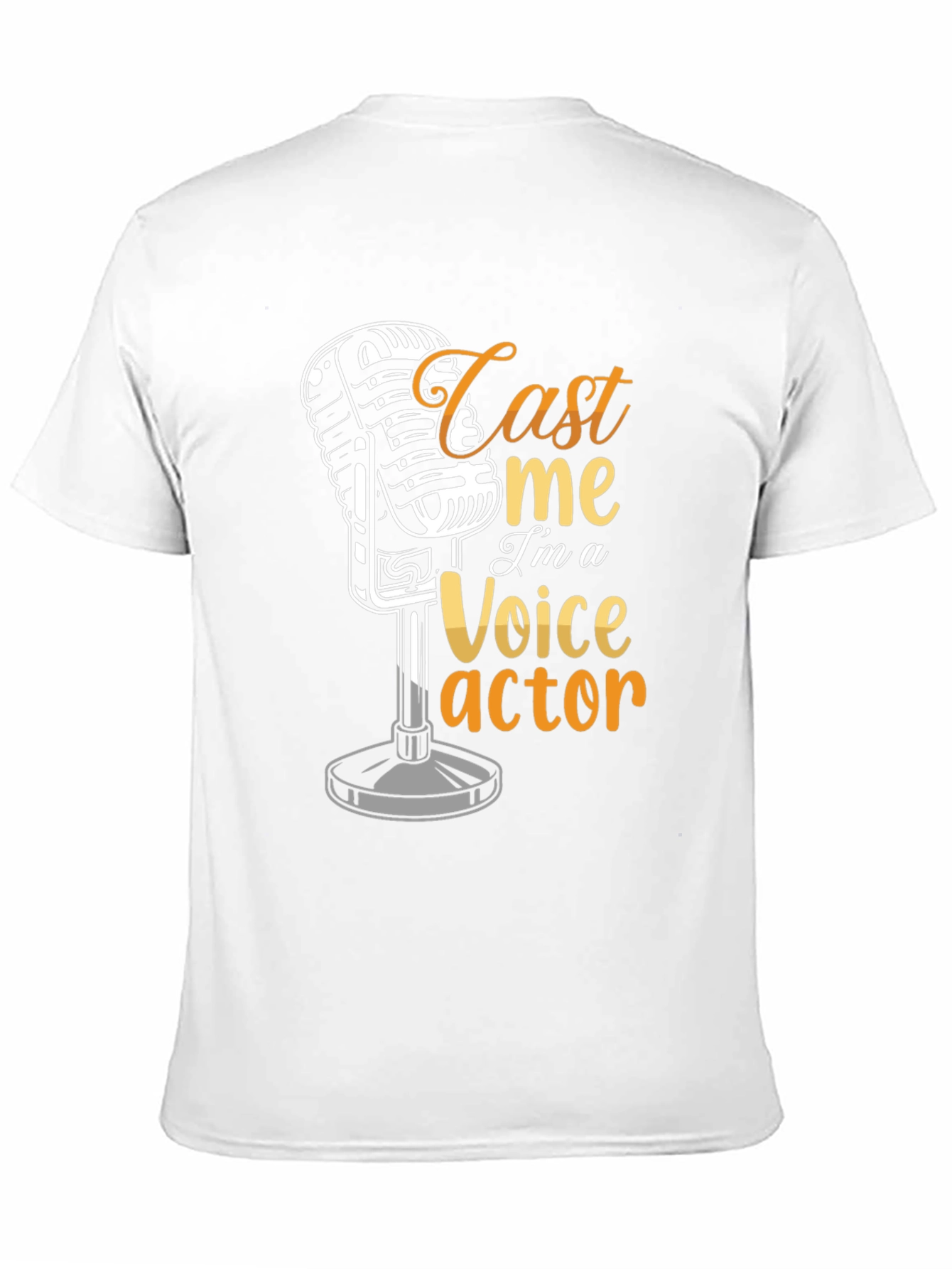 Cast Me Voice Actor Graphic T-Shirt
