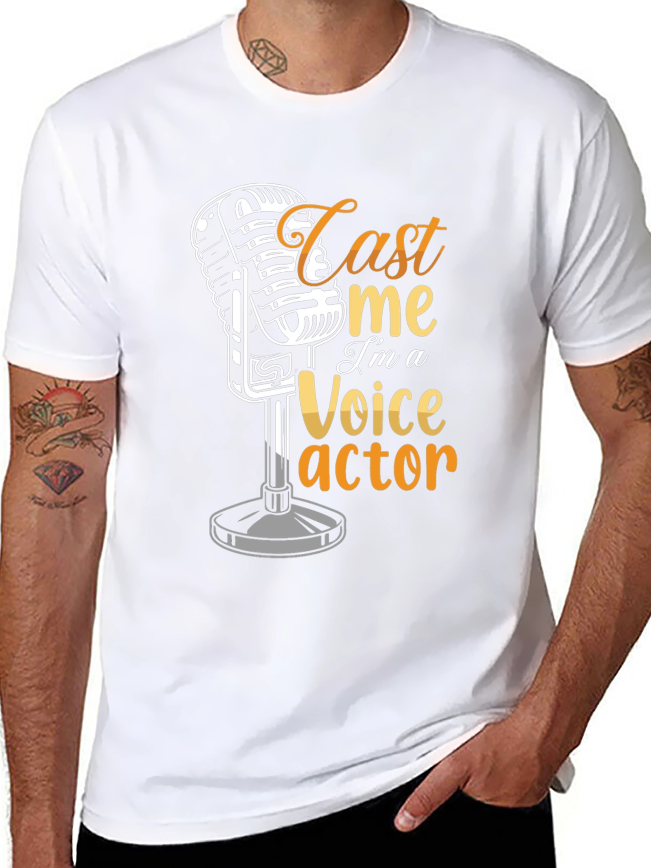 Cast Me Voice Actor Graphic T-Shirt