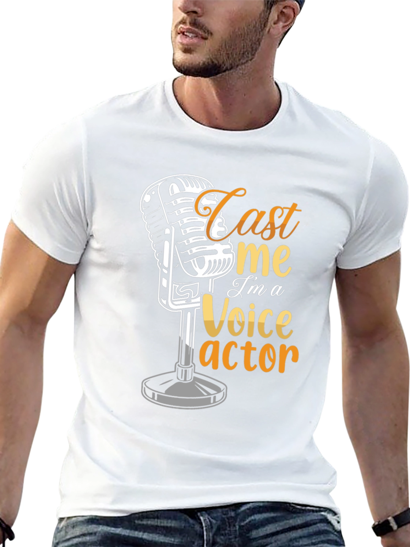 Cast Me Voice Actor Graphic T-Shirt