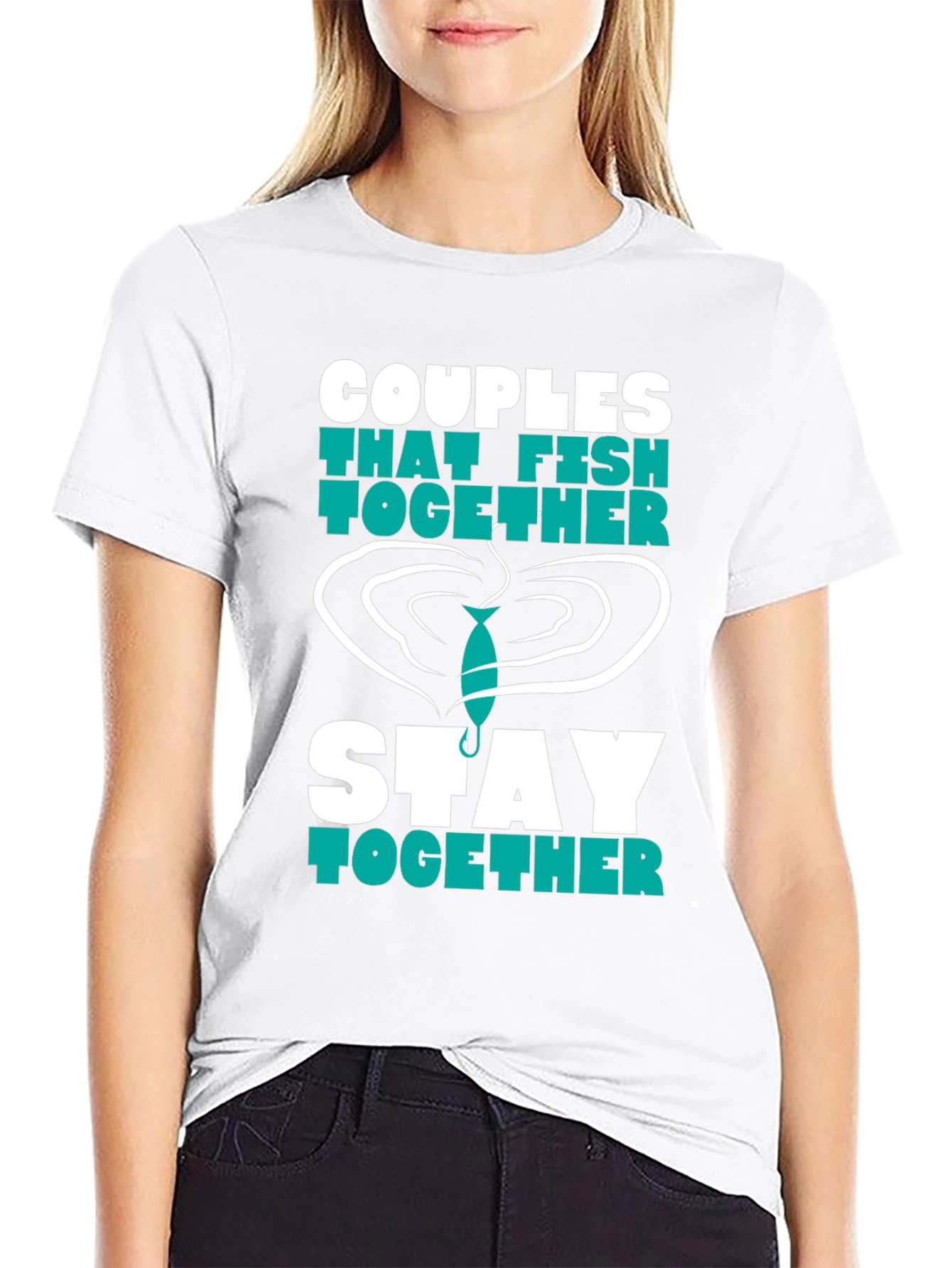 Couples Fishing T-Shirt - Stay Together