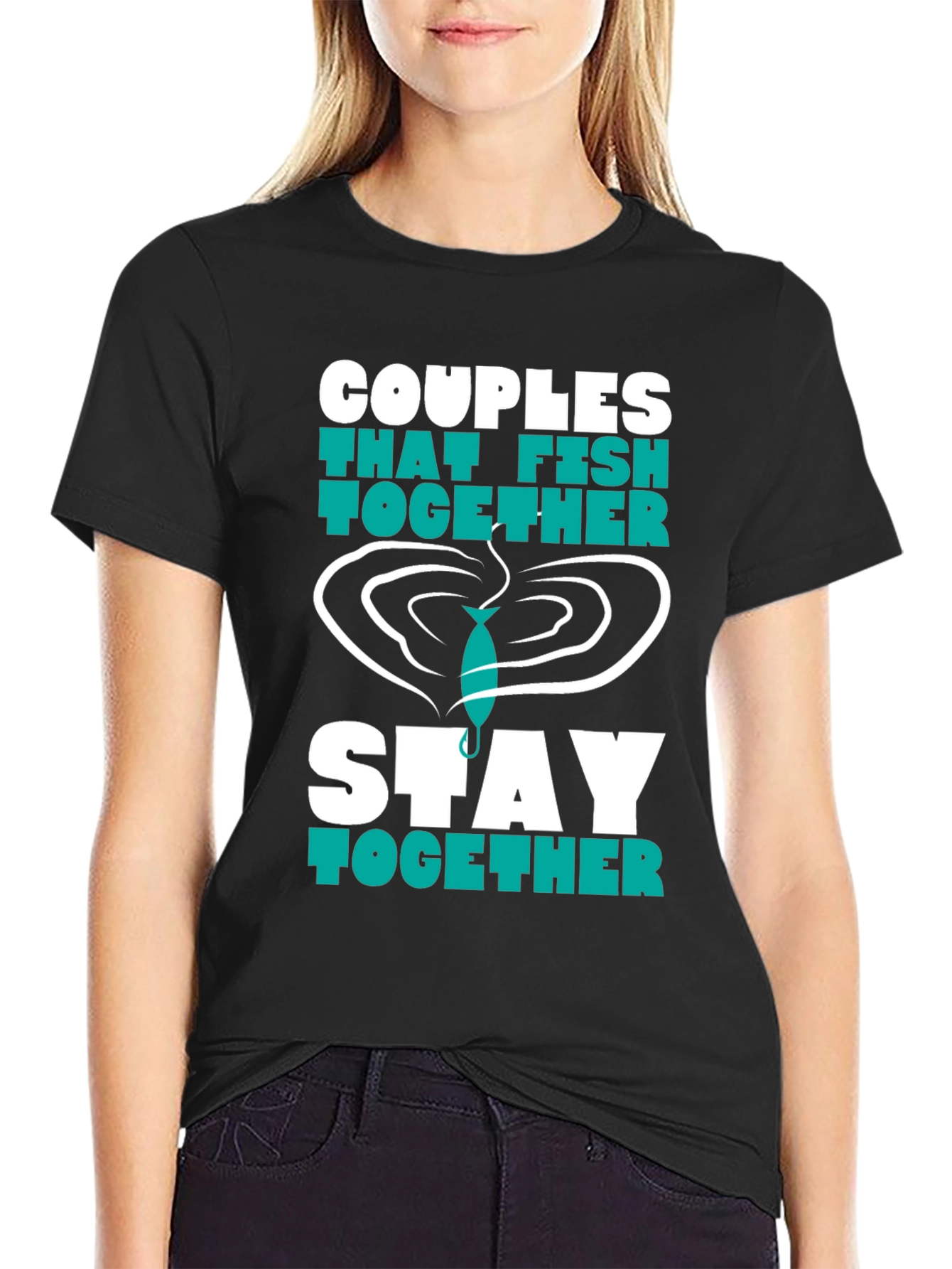 Couples Fishing T-Shirt - Stay Together