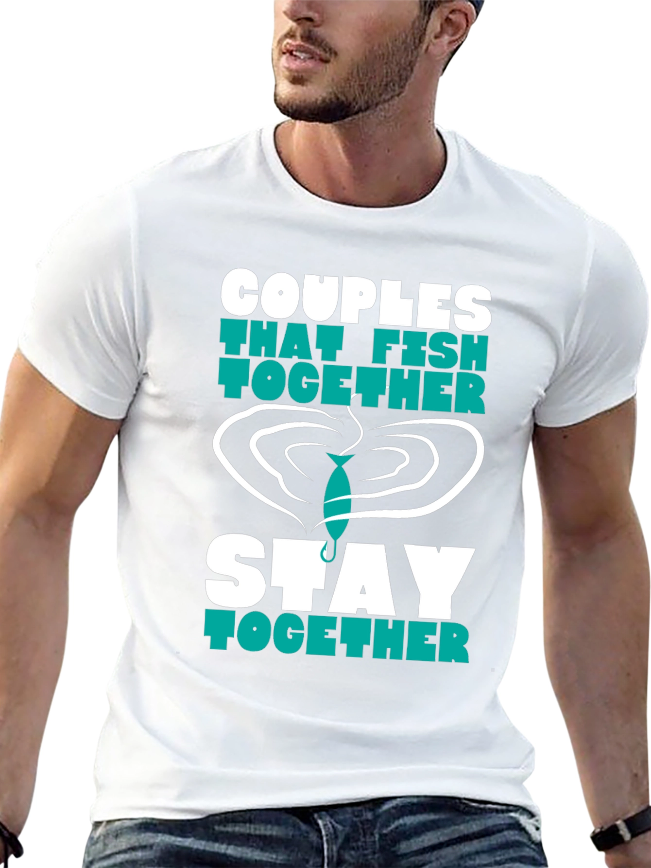 Couples Fishing T-Shirt - Stay Together