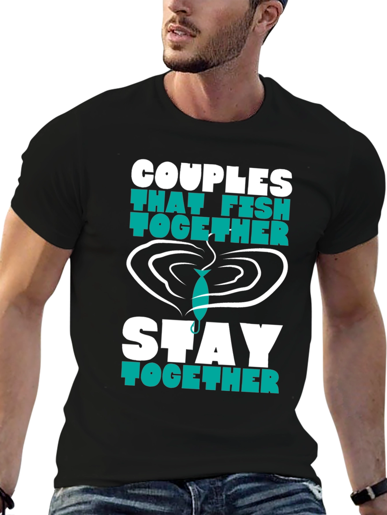 Couples Fishing T-Shirt - Stay Together