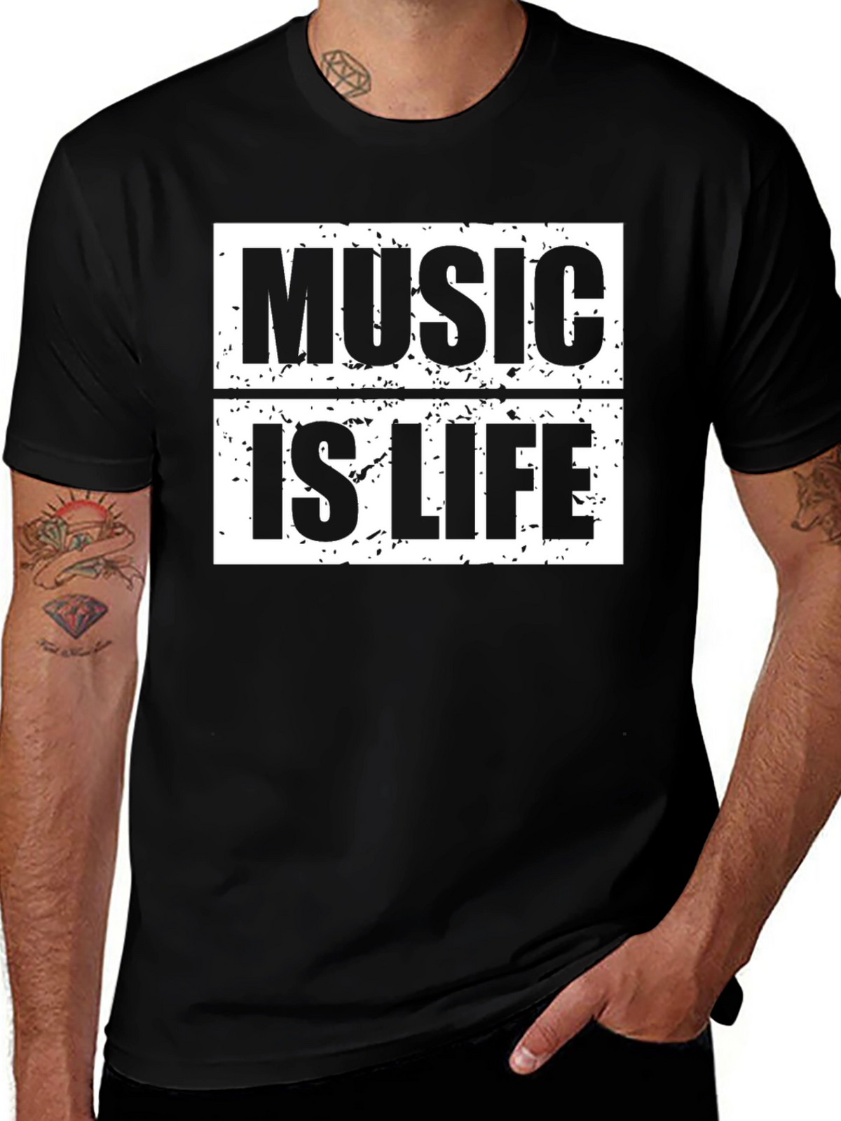 Music is Life Graphic T-Shirt