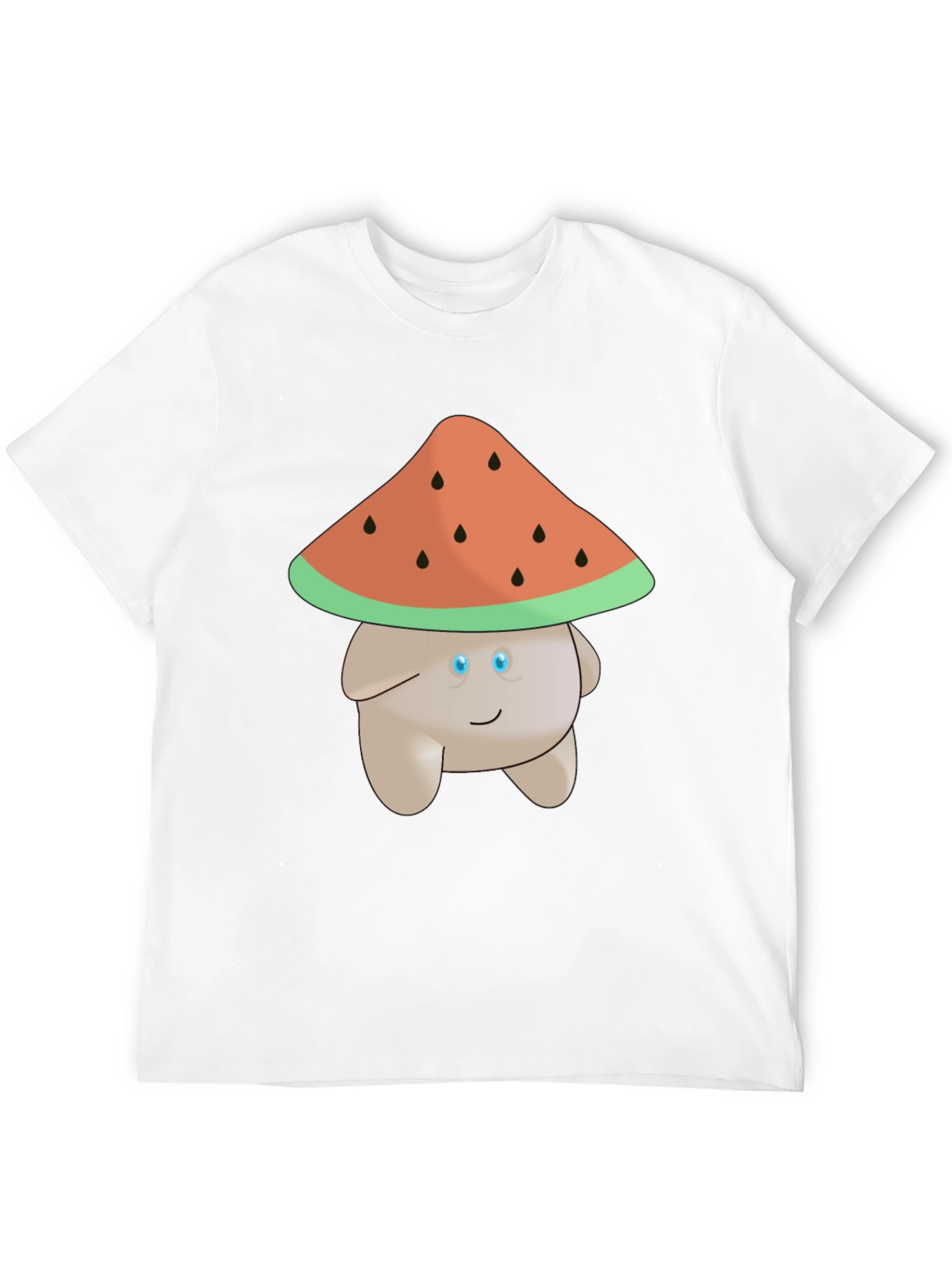 Whimsical Watermelon Mushroom Graphic Tee