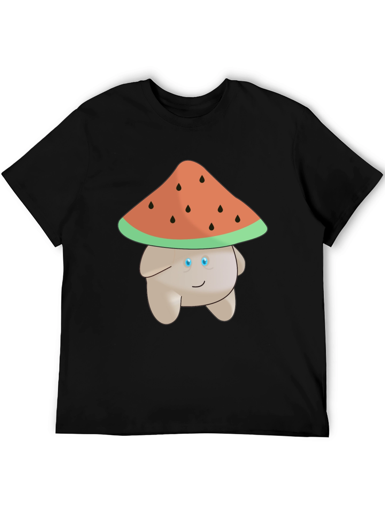 Whimsical Watermelon Mushroom Graphic Tee