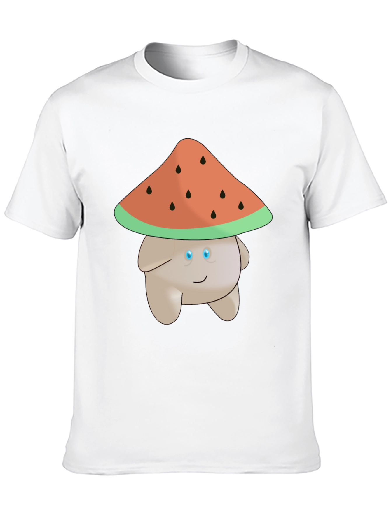 Whimsical Watermelon Mushroom Graphic Tee