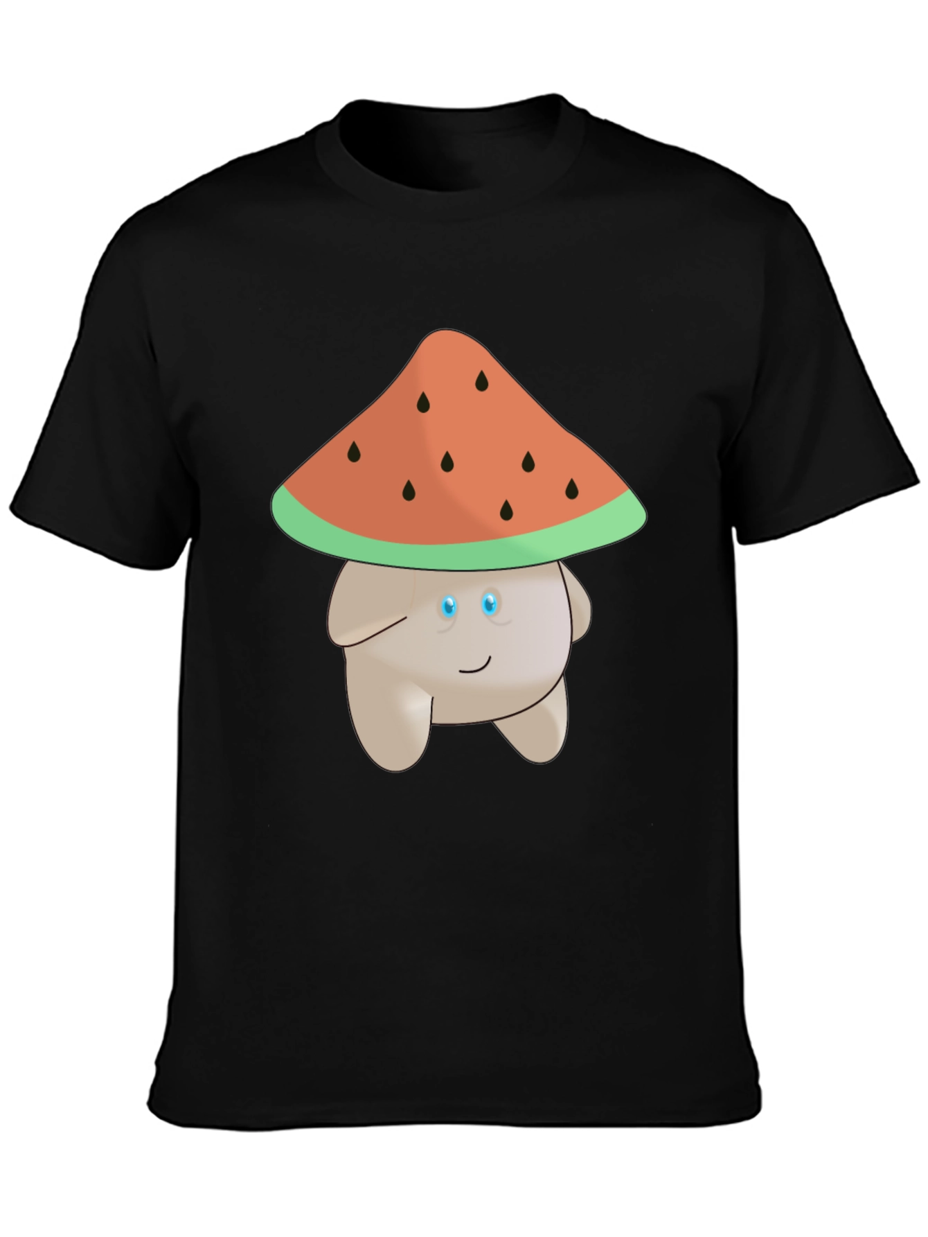 Whimsical Watermelon Mushroom Graphic Tee