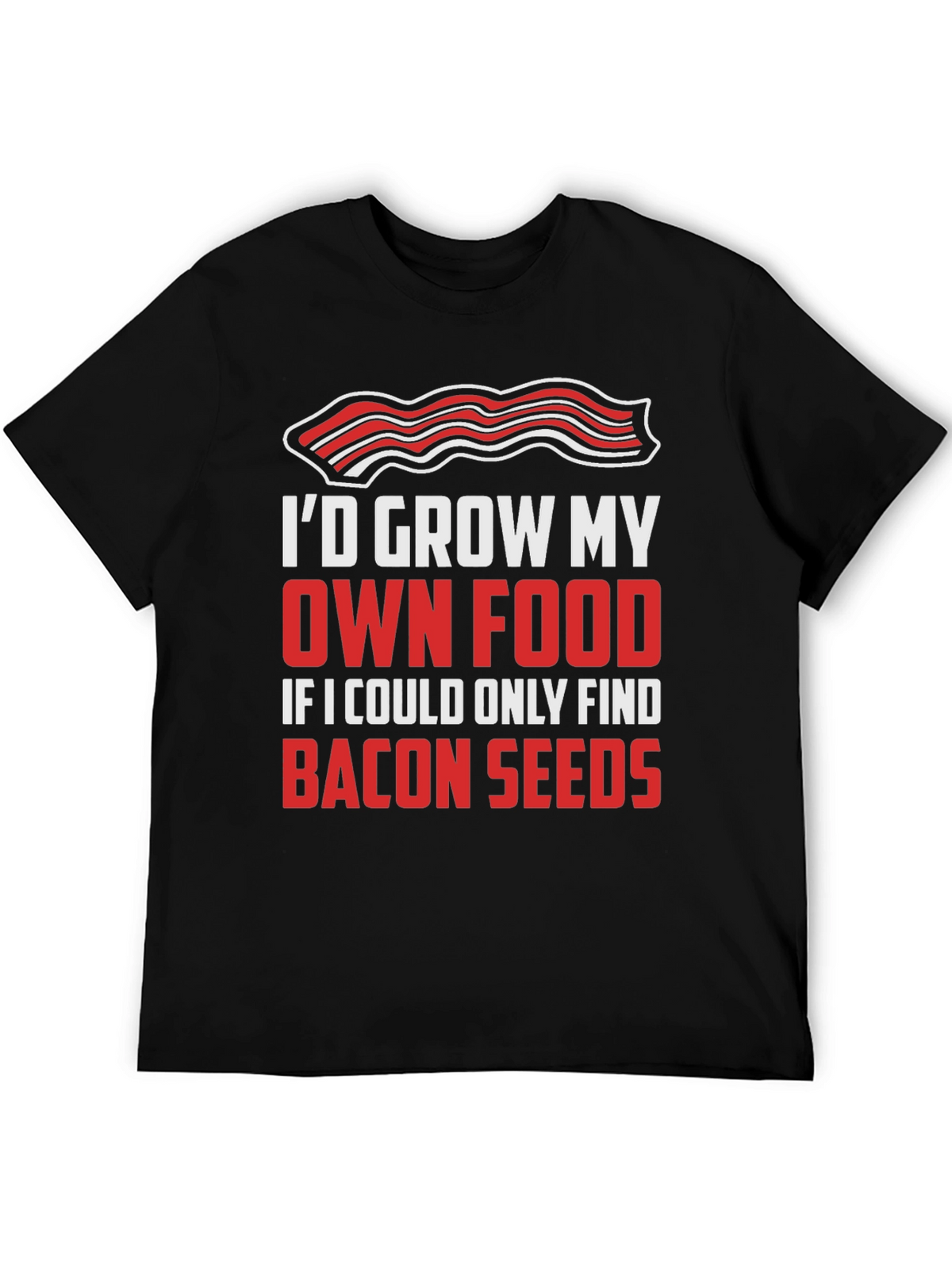 Bacon Seeds Graphic Tee - Foodie Humor T-Shirt