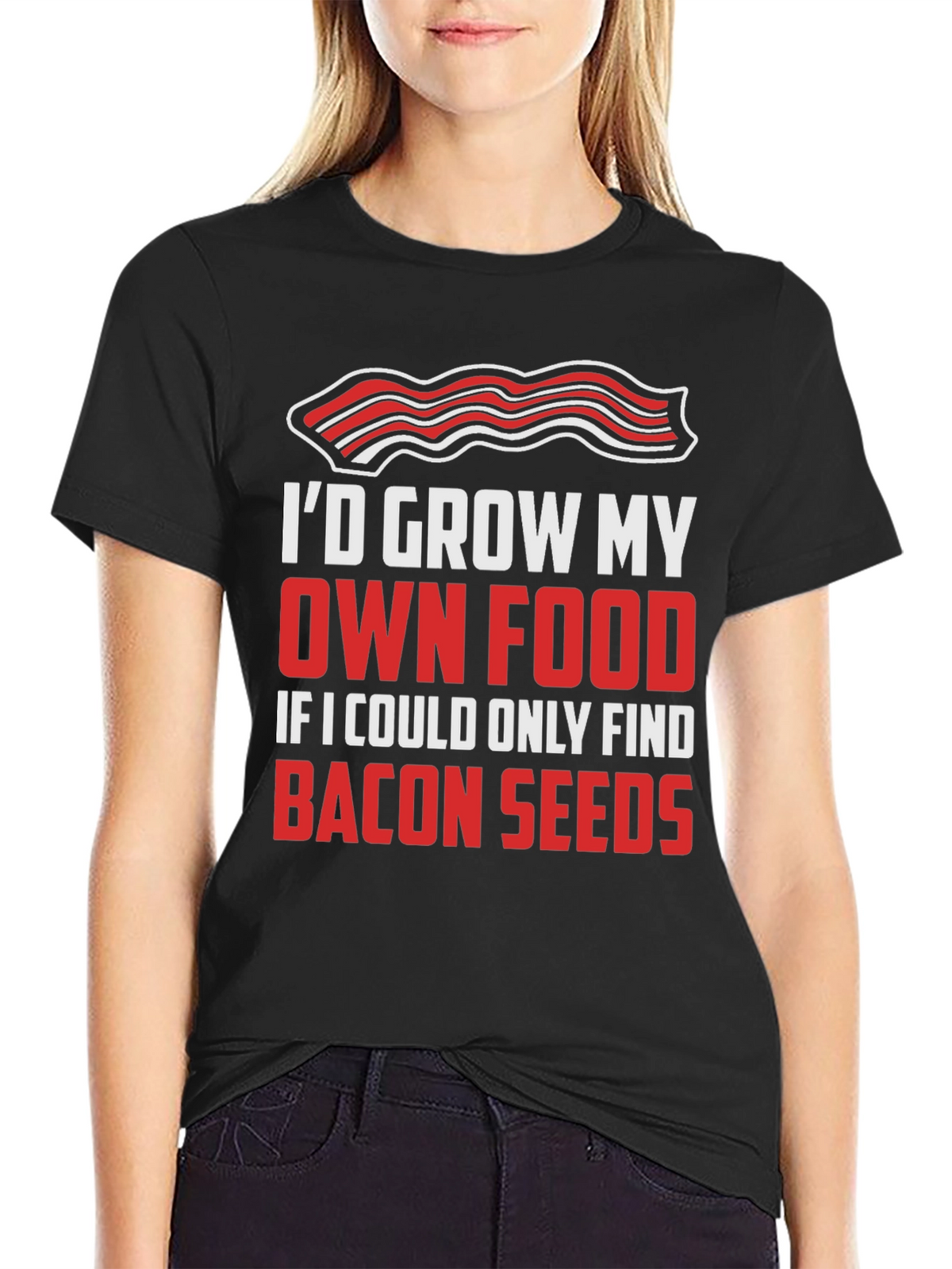 Bacon Seeds Graphic Tee - Foodie Humor T-Shirt