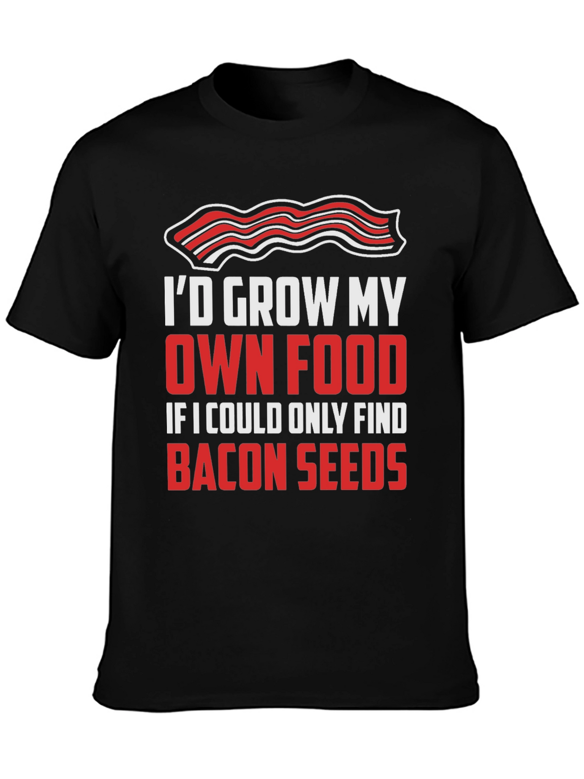 Bacon Seeds Graphic Tee - Foodie Humor T-Shirt