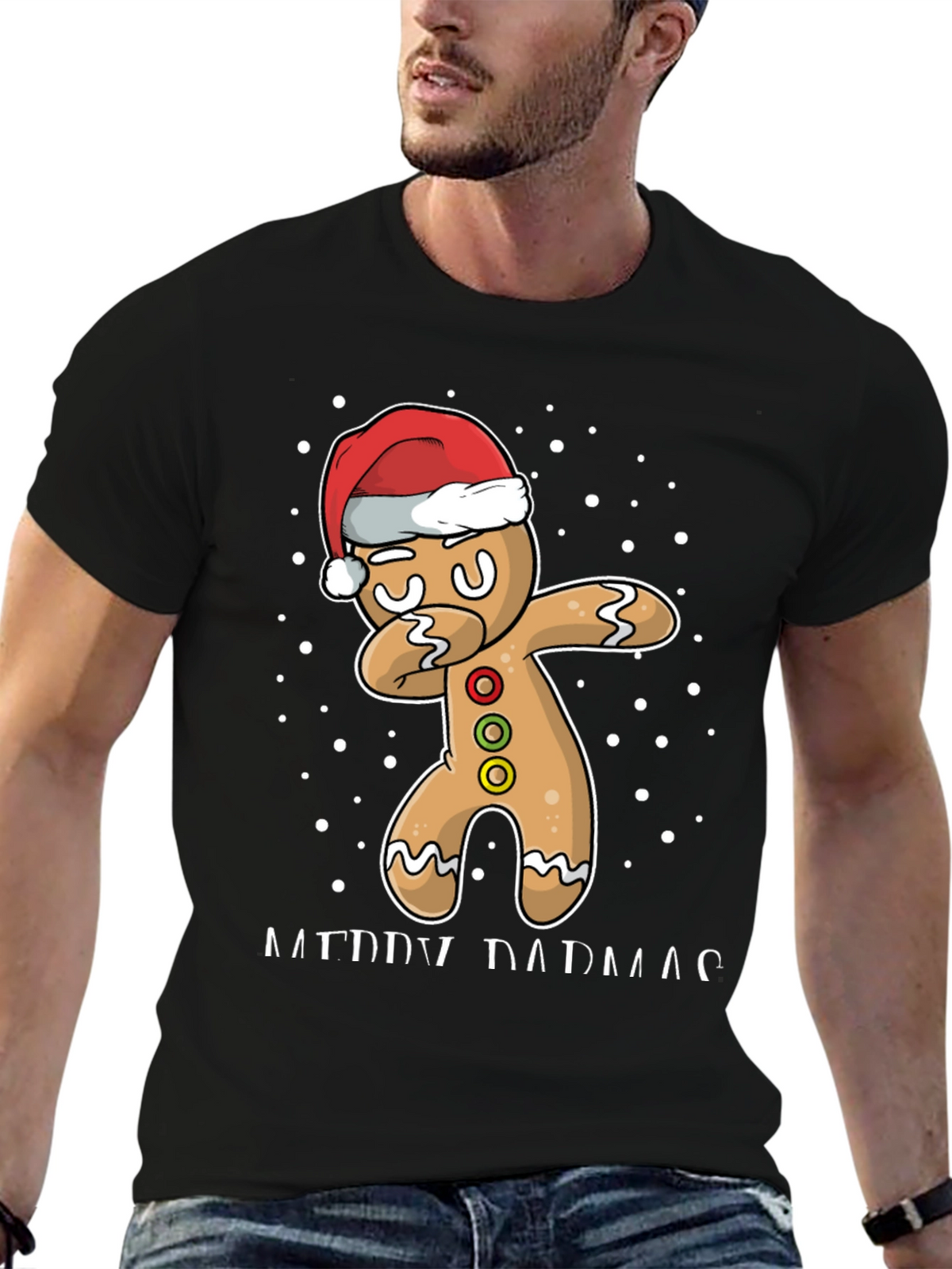 Gingerbread Dab Christmas T-Shirt