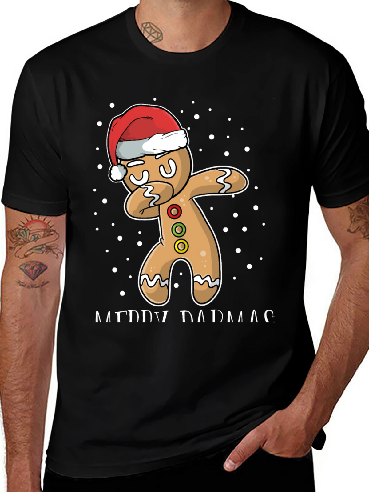 Gingerbread Dab Christmas T-Shirt