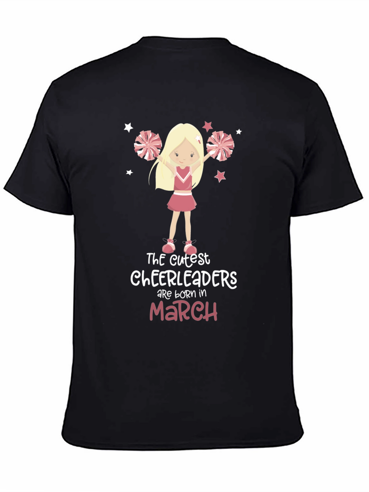 Cute Cheerleader Birthday Month T-Shirt