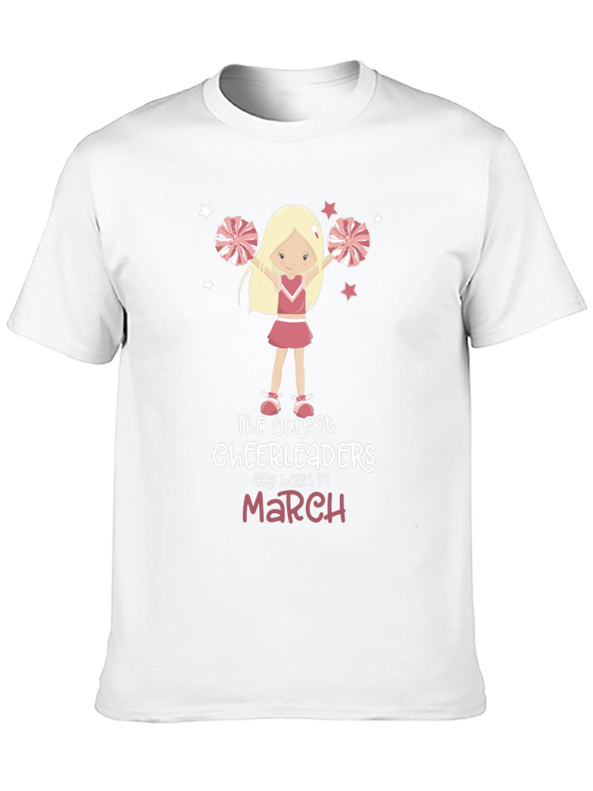 Cute Cheerleader Birthday Month T-Shirt