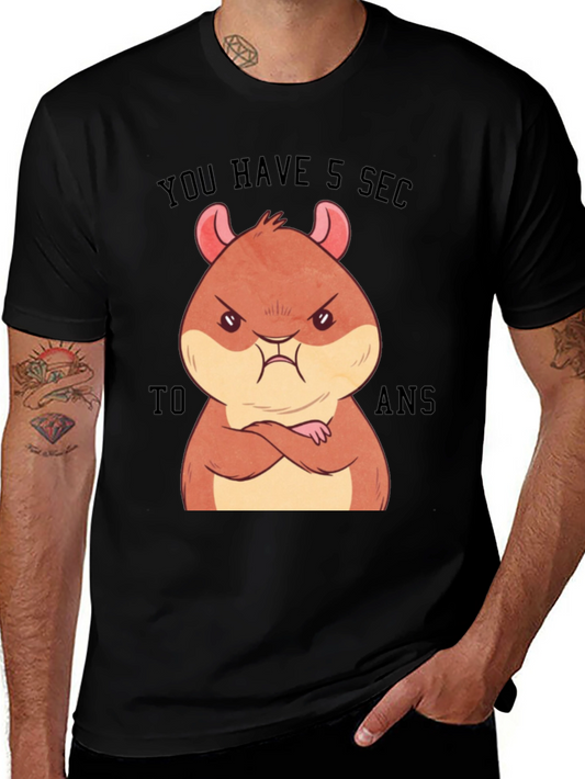 Angry Hamster T-Shirt - You Have 5 Seconds To Answer