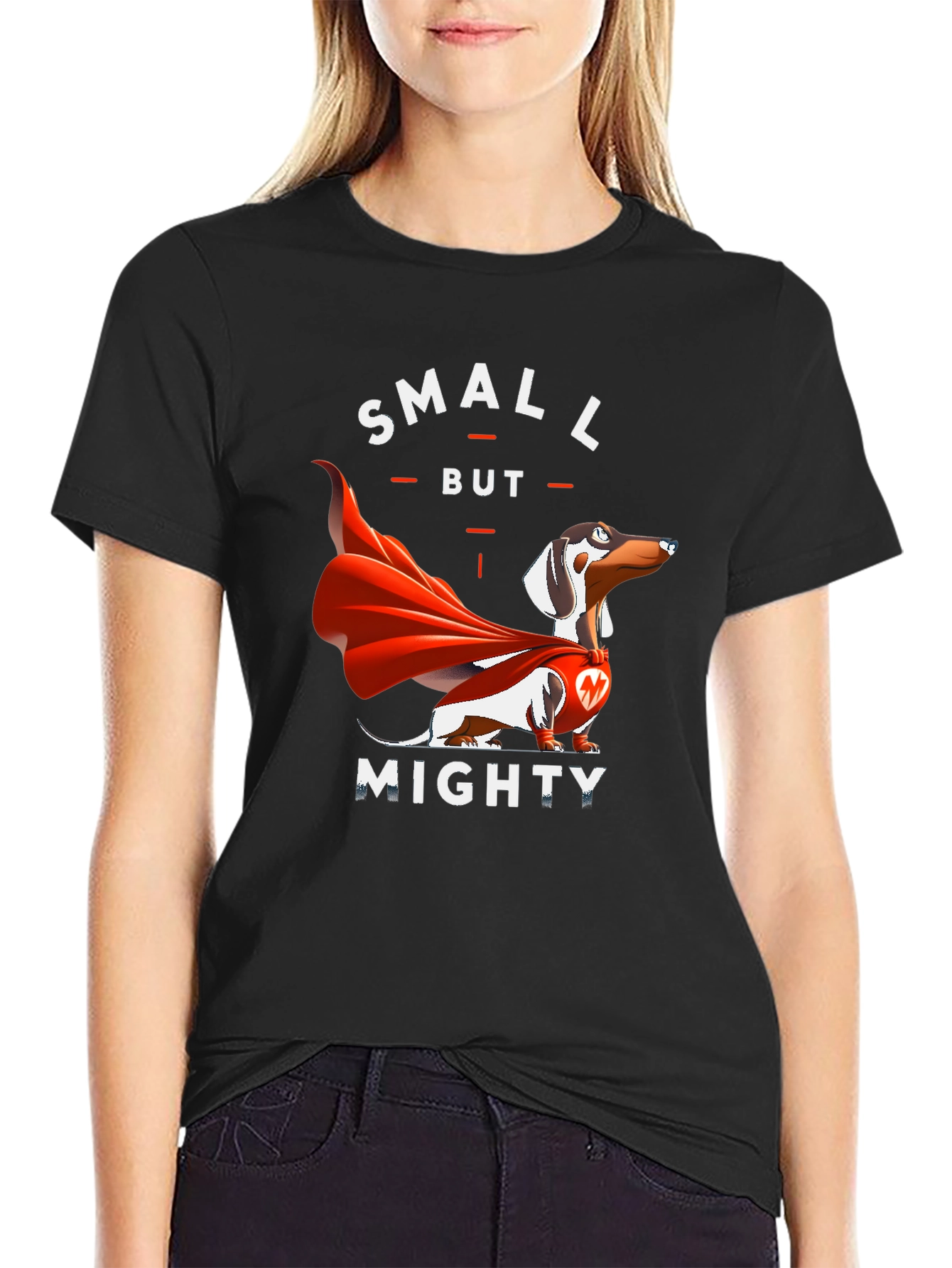 Small But Mighty Dachshund T-Shirt