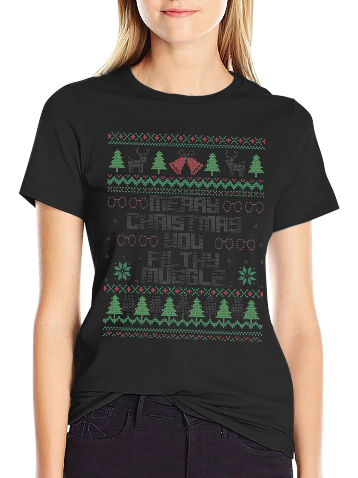 Merry Christmas Filthy Muggle Ugly Sweater T-Shirt