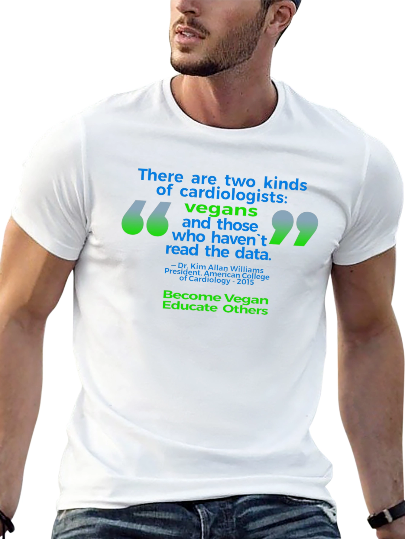 Vegan Cardiologist T-Shirt - Read the Data