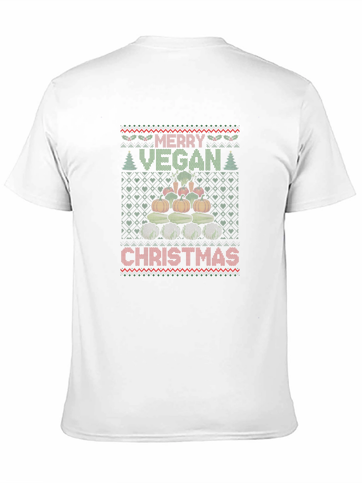 Merry Vegan Christmas Graphic T-Shirt