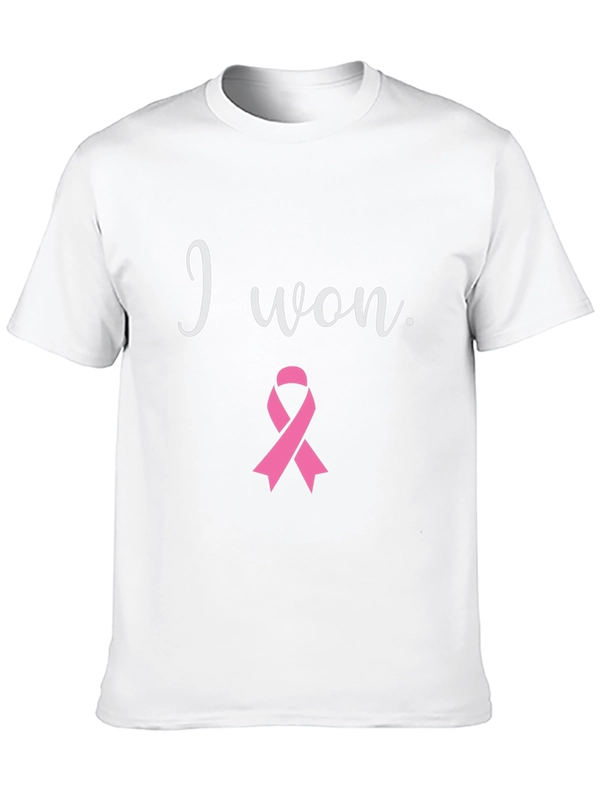 I Won Breast Cancer Awareness Black T-Shirt