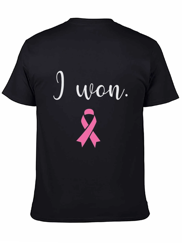 I Won Breast Cancer Awareness Black T-Shirt