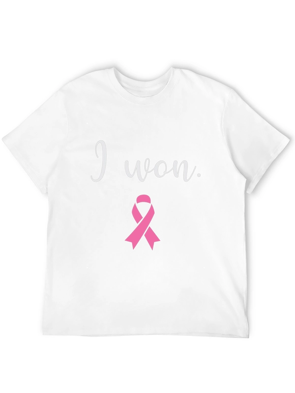 I Won Breast Cancer Awareness Black T-Shirt