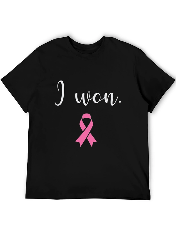 I Won Breast Cancer Awareness Black T-Shirt