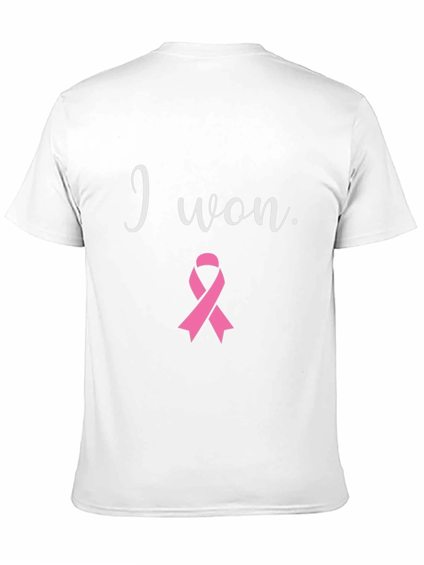 I Won Breast Cancer Awareness Black T-Shirt